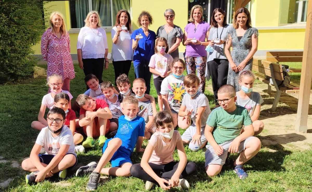 Mamme pasticcere di Favaro ricevono i leoncini di San Marco per la mega torta Campanile da 1 metro e&nbsp;mezzo